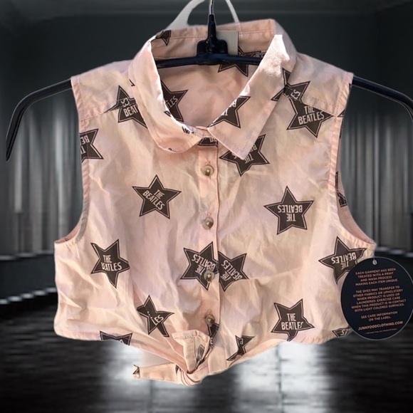 The‎ Beatles Retro Crop Top by Junk Food NWT - Picture 1 of 9